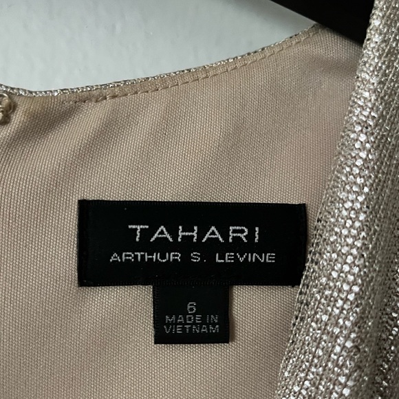Tahari Silver/Gold Evening gown - Picture 6 of 6